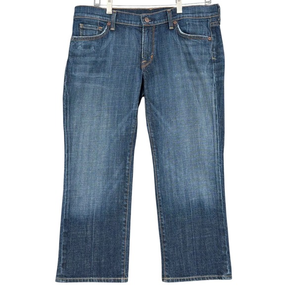 Citizens of Humanity Kelly 063 Low Waist Cropped Stretch Jeans Size 32 - Picture 1 of 10